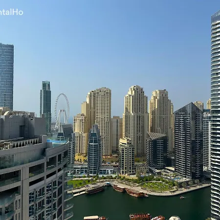 Quiet Studio With Balcony And Roof Top Pool In Dubai Marina Exterior foto